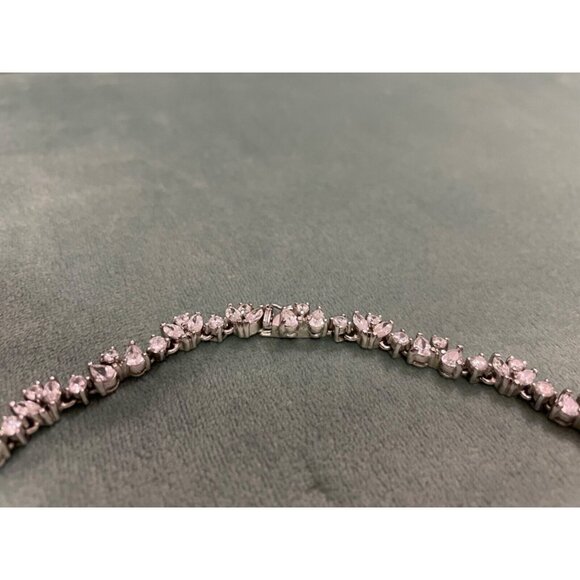 Suzanne Somers HSN Harry Winston CZ Diamond Cut REPLICA Necklace - Picture 3 of 10